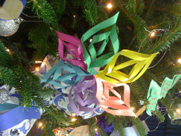 снежинки оригами