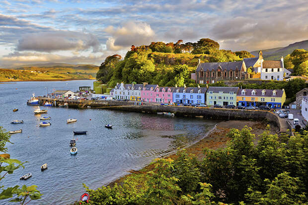Город Портри на острове Скай, Шотландия