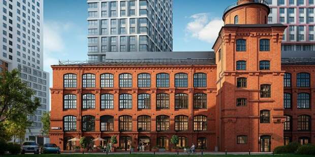 Реставрация фасадов производственного корпуса Московской шерстоткацкой мануфактуры завершена на 75%