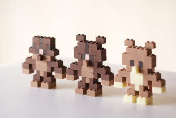 съедобные шоколадные кубики lego (7)