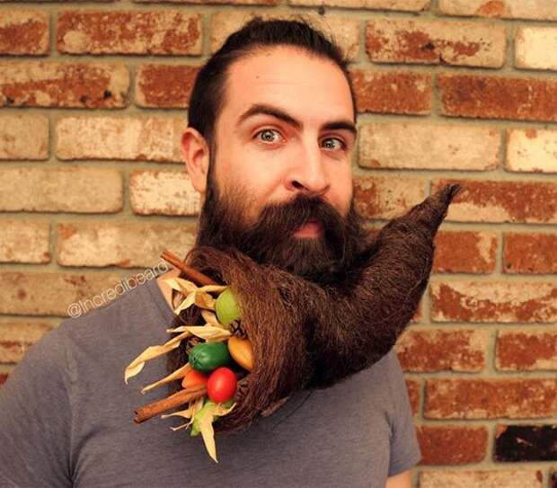 Mr. Incredibeard, скульптуры из бороды, Исайя Вэбб, Isaiah Webb