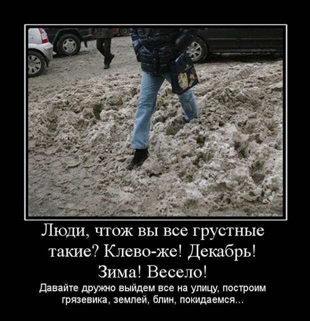 Зимние демотиваторы Зимние демотиваторы