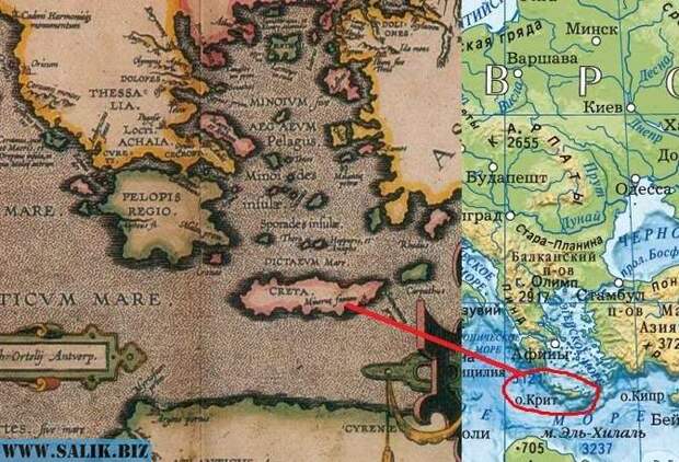 Иная география Европы на картах 16 века