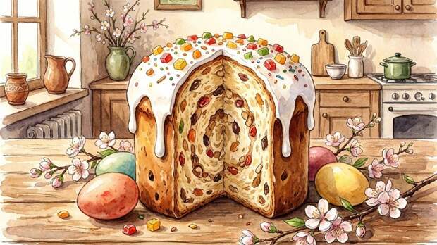 Врач предупредила, что для ряда людей кулич с жирной начинкой и глазурью опасен