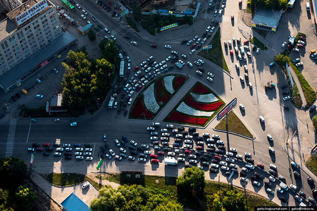 Новосибирск с вертолета