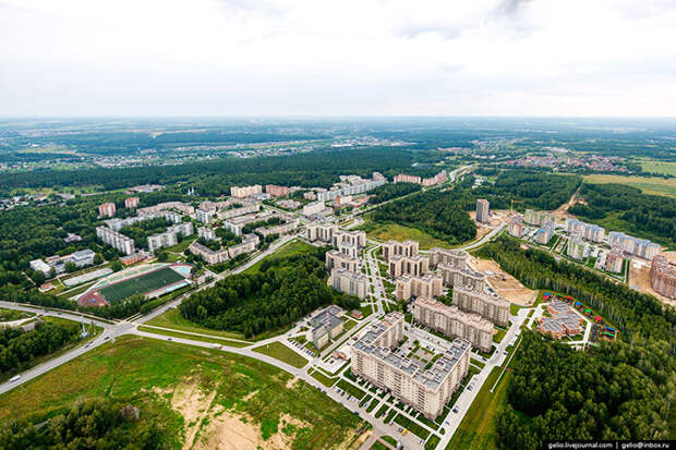 Новосибирск с вертолета