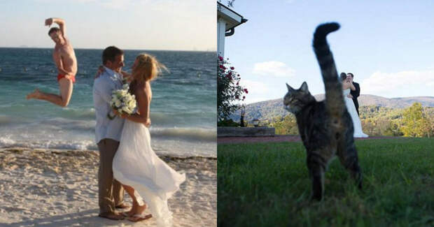 Нарочно не придумаешь — худшие свадебные фото, которые точно не покажут гостям
