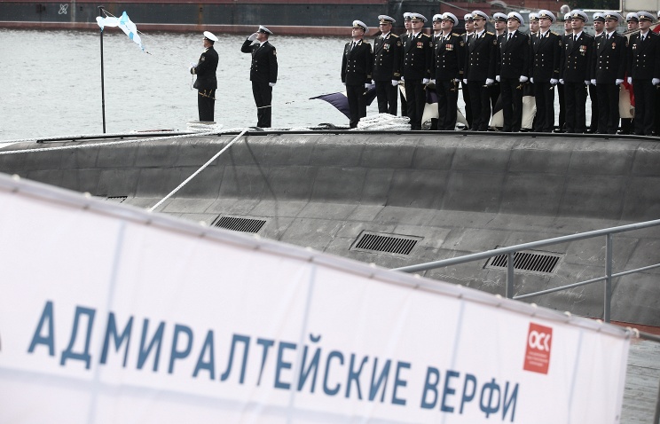 В Петербурге спущена на воду дизель-электрическая подлодка Краснодар