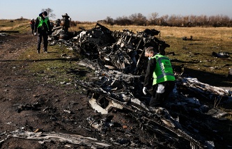 На месте крушения  Boeing в Донецкой области, 6 ноября 2014  года
