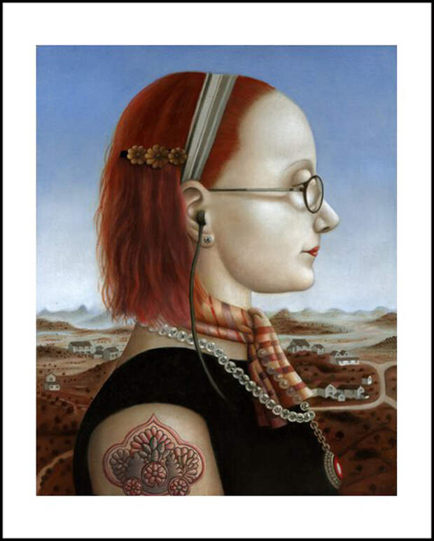 Женщина в наушниках. Автор: Amy Hill. Женщина в наушниках. Автор: Amy Hill.