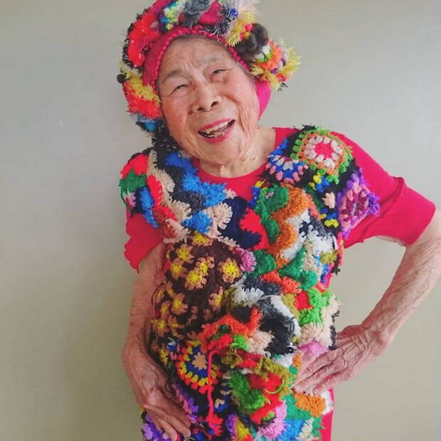 Emiko Weavings - 93-летняя фотомодель Emiko Weavings - 93-летняя фотомодель