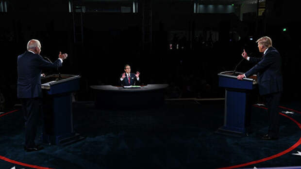 Дебаты Дональда Трампа и Джо Байдена в Кливленде, США