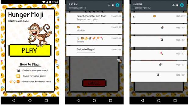 Hungermoji на Android