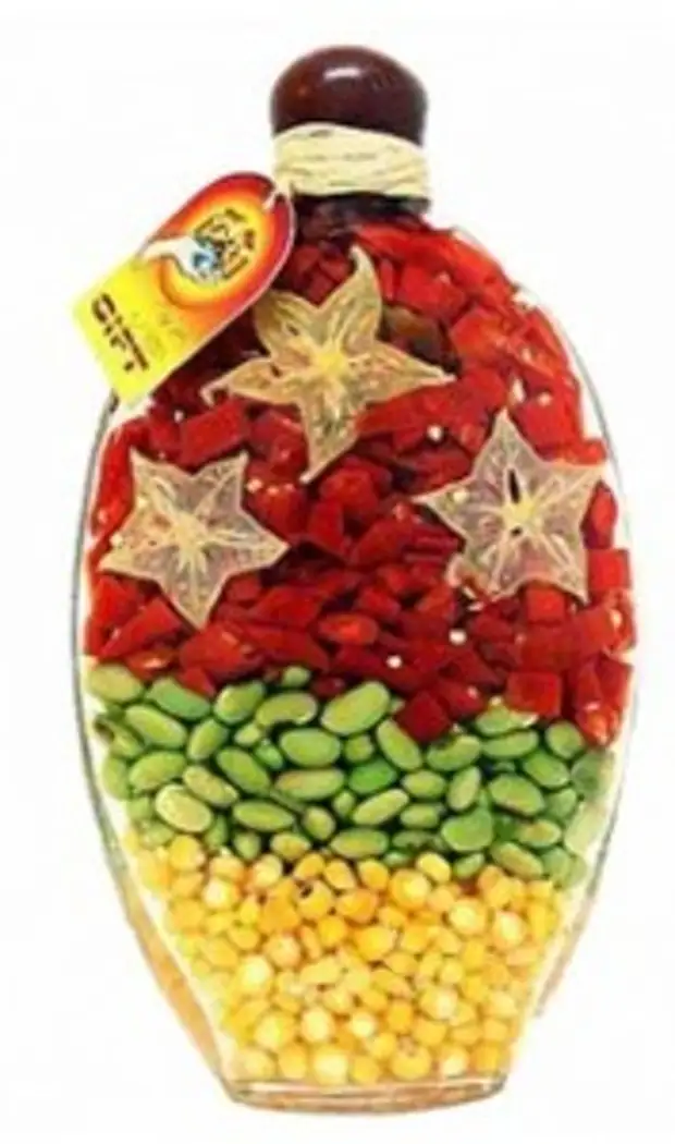 Декоративная бутылка на кухню