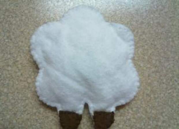 Барашек из фетра 17