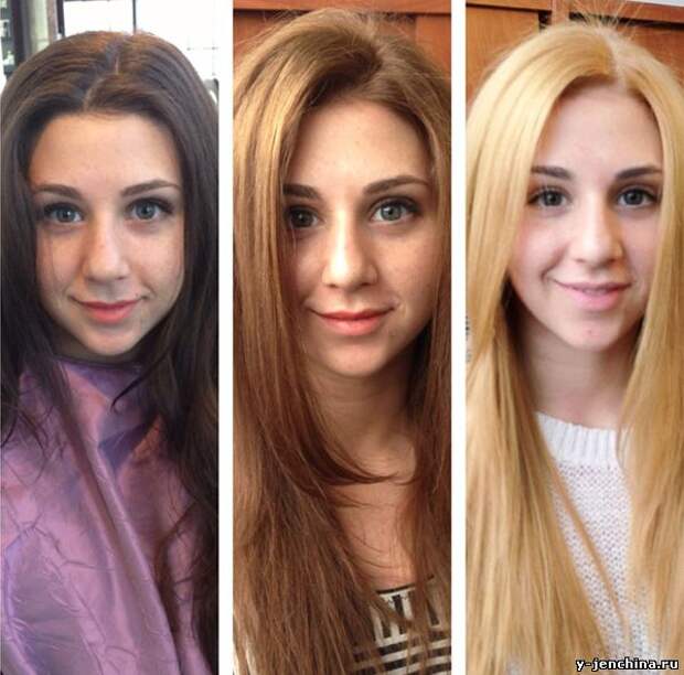 тонирование волос фото до и после