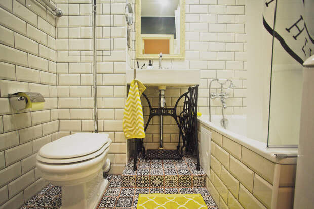 Фотография: Ванная в стиле Скандинавский, DIY, Квартира, Дома и квартиры, IKEA – фото на InMyRoom.ru