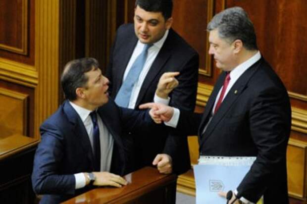 Олег Ляшко заявил, что Порошенко подкупает депутатов его фракции Олег Ляшко заявил, что Порошенко подкупает депутатов его фракции