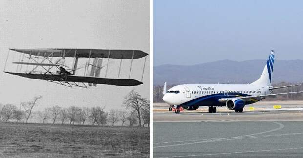 Самолёт в мире, вещи, изменились, прошлое, тогда и сейчас