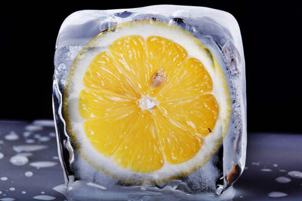 Лимонный лед