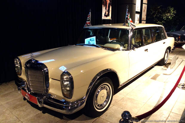 Удлинённый шестисотый Мерседес 600 LWB Pullman - 1975. авто, автомузей. музей, иордания