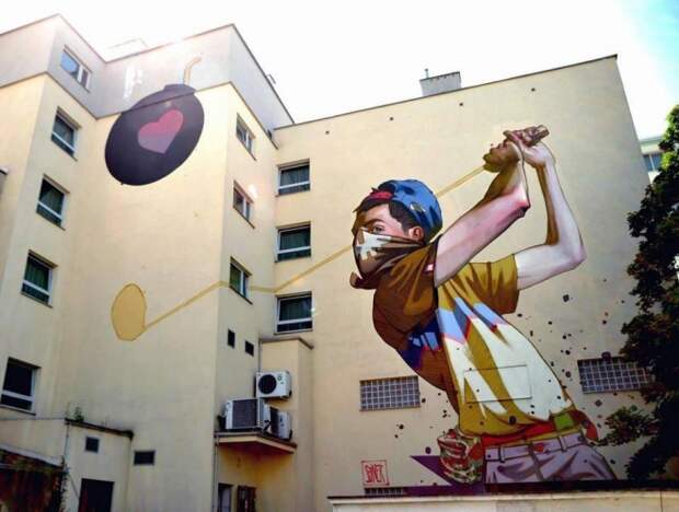 Уличные фрески от Etam Cru Уличные фрески от Etam Cru