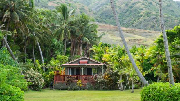 13. Чудный домик на острове Молокаи, Гавайи. красота, пенсия, природа