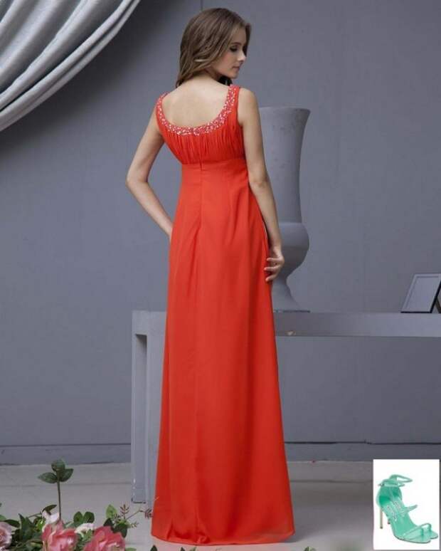 Red Wedding and Bridesmaid Dress ideas-5