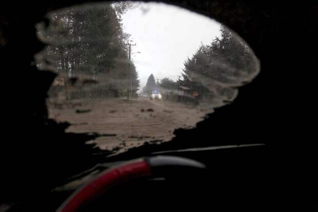 В Чили толстый слой вулканического пепла покрыл населенные пункты близ Кальбико, вулкан, чили