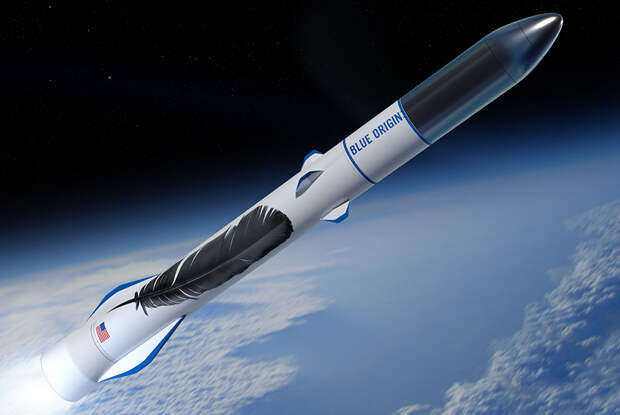 Тяжелая ракета New Glenn будет выполняться в версиях с двумя или тремя ступенями с максимальной грузоподъемностью до 45 тонн на низкую околоземную орбиту. Первый пуск носителя запланирован на 2020 год. Многоразовая первая ступень получит семь метановых двигателей BE-4. Второй и третий этапы оснастят водородной версией BE-3. Разработчиком New Glenn и силовых агрегатов для нее выступает компания Blue Origin, которую полностью (без государственного участия) финансирует самый богатый человек на планете, владелец Amazon Джеффри Безос. Фабрика для производства New Glenn площадью 44 тысячи квадратных метров строится на территории Космического центра Кеннеди в штате Флорида (США). На заводе, как ожидается, будет трудиться около 300 человек со средней зарплатой 89 тысяч долларов в год. Объем инвестиций Blue Origin в инфраструктуру завода и космодрома составит 200 миллионов долларов. В настоящее время Blue Origin практически завершила испытания суборбитальной системы New Shepard, включающей многоразовые ракету и пилотируемый корабль. Конечной целью создания New Glenn Безос называет не столько поддержку запусков коммерческих спутников на околоземную орбиту, сколько обеспечение транспортной инфраструктуры для развертывания на поверхности и орбите Луны обитаемых и автономных станций. В настоящее время New Glenn располагает контрактами на восемь коммерческих пусков. Главным конкурентом Blue Origin в США и мире считается SpaceX. Тяжелая ракета New Glenn компании Blue Origin