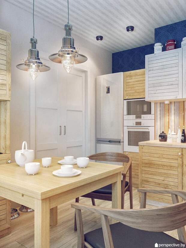 Интерьер квартиры в современном стиле, современная кухня