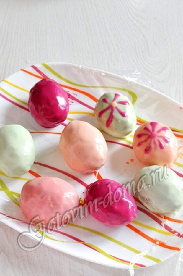Закуска с куриной печенью Пасхальные яйца фото 13