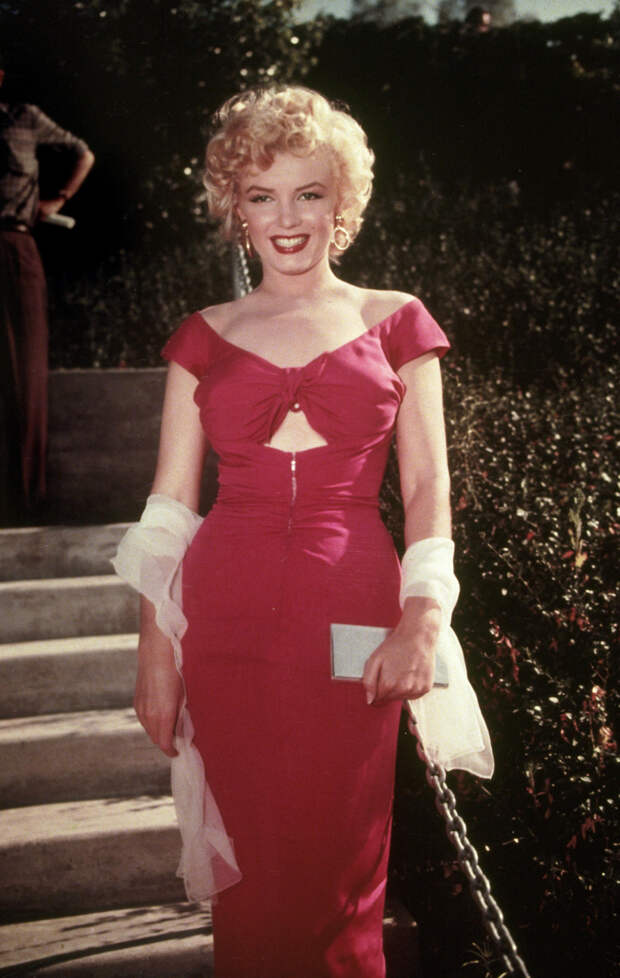 Мэрилин Монро на съемках фильма «Ниагара», 1953