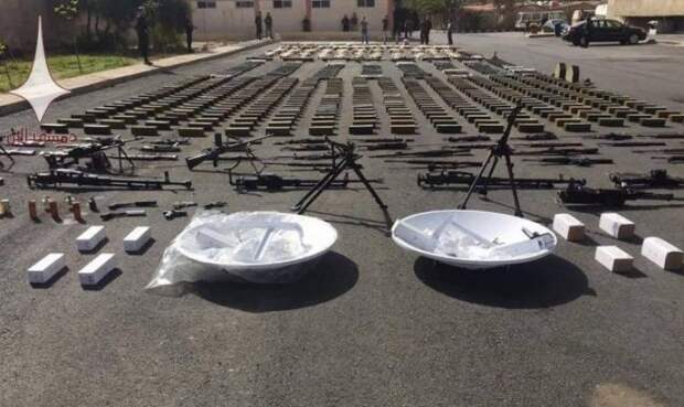 Первые крупные трофеи в Дамаске: кадры перехваченного САА арсенала боевиков