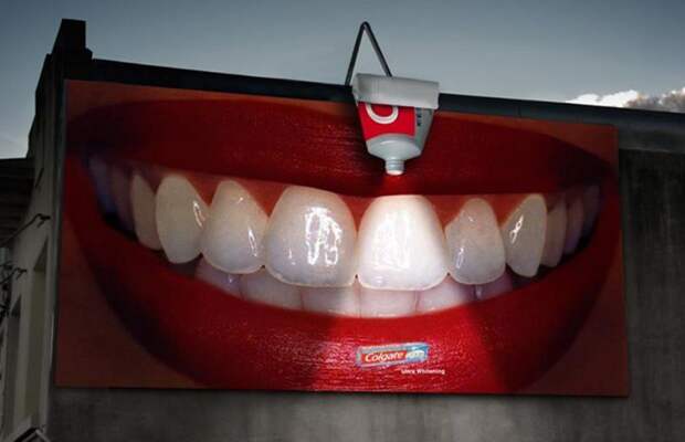 Зубная паста Colgate креатив, реклама