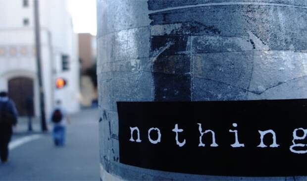 Надпись nothing