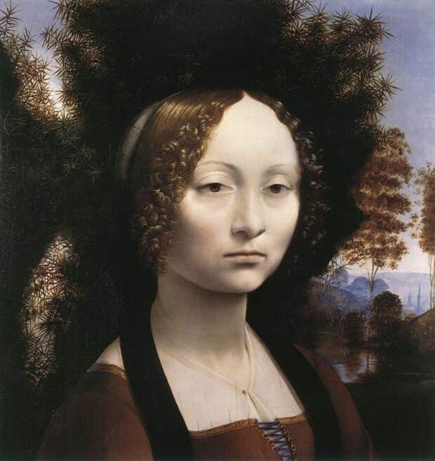 Портрет Джиневры де Бенчи. 1474. Леонардо да Винчи