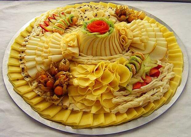 Праздничная нарезка: сырная тарелка