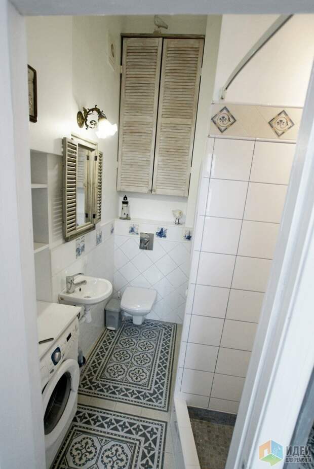 Ремонт ванной в старом фонде, ванная комната в голландском стиле