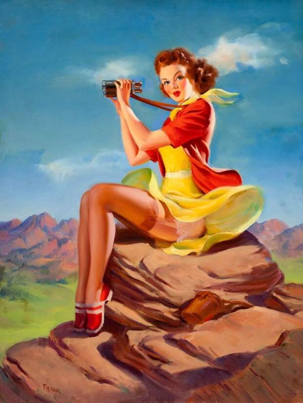 Красотки! Художник-иллюстратор Art Frahm (1907-1981)