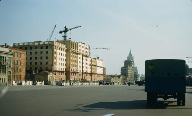 Улица Чайковского. СССР, Москва, 1950-е годы.