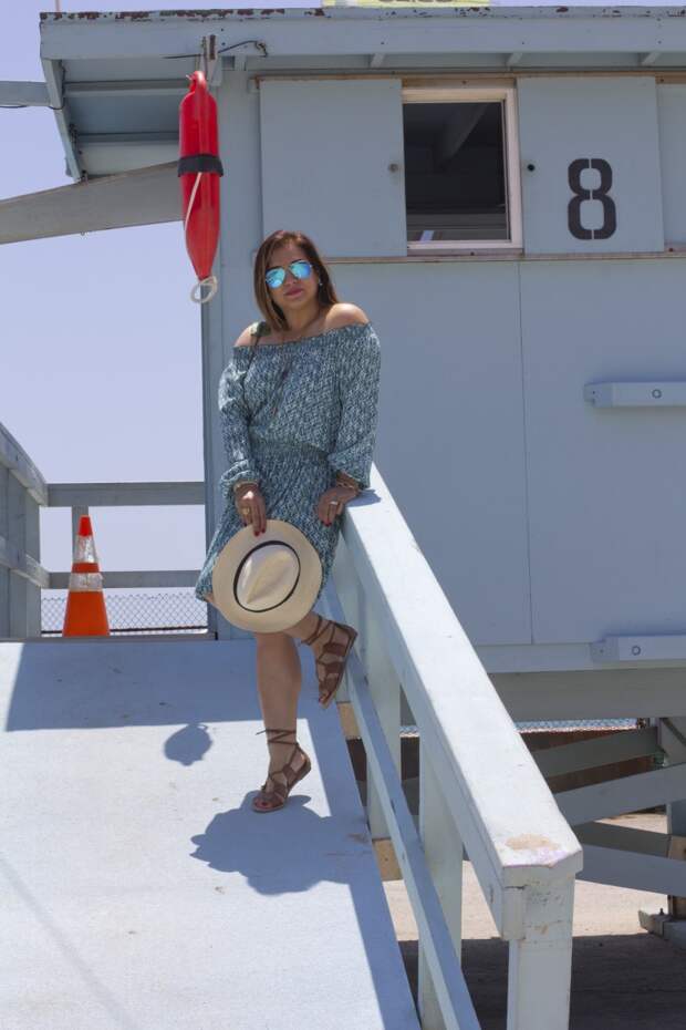 Off-Shoulder-Dress-n-Gladiators-Beach