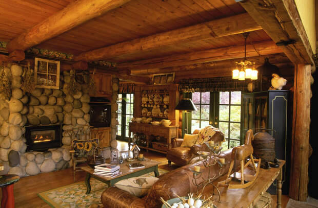 Interior living room log home AFTER (700x459, 457Kb)