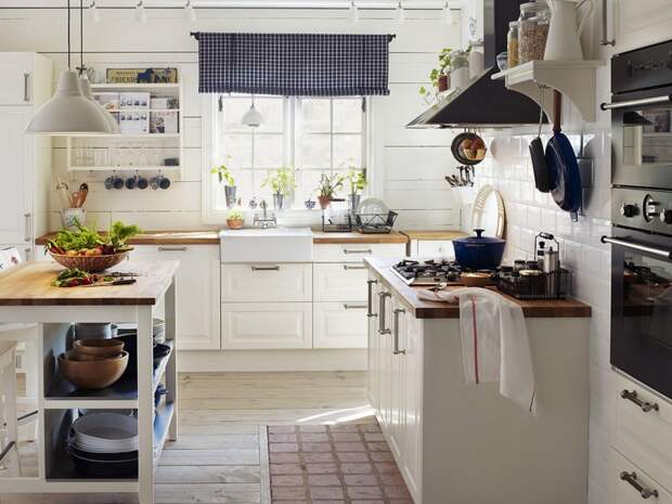 Кухни в стиле прованс от IKEA - это более современная интерпретация стиля.