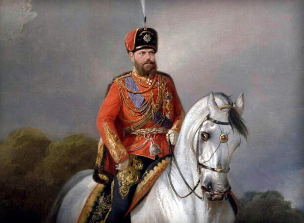 Художник Н. Сверчков, портрет императора Александра III Александровича