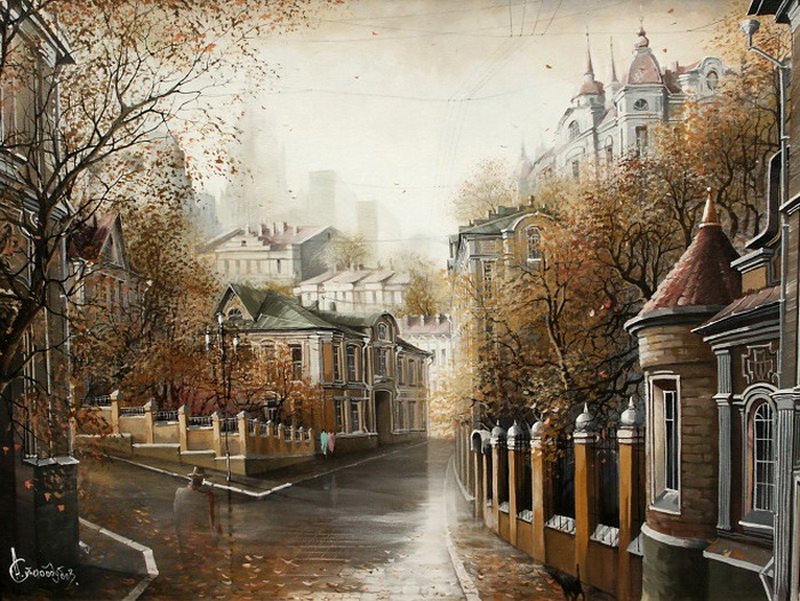 Художник Александр Стародубов - Старая Москва