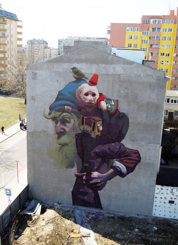Уличные фрески от Etam Cru Уличные фрески от Etam Cru