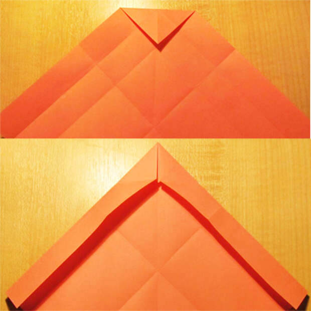 Сделать конверт из квадратного листа без клея05