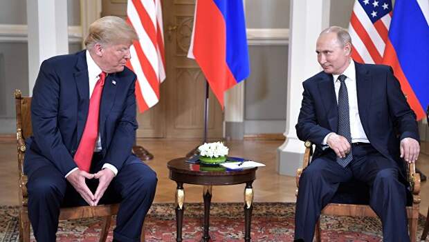 Встреча президента РФ Владимира Путина и президента США Дональда Трампа. Архивное фото Встреча президента РФ Владимира Путина и президента США Дональда Трампа. Архивное фото