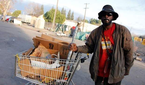 1. Богатая Калифорния - мекка бездомных бездомный, бездомный человек, бомж